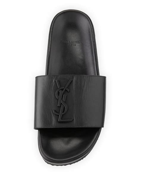 ysl black sliders|Saint Laurent Slides For Women .